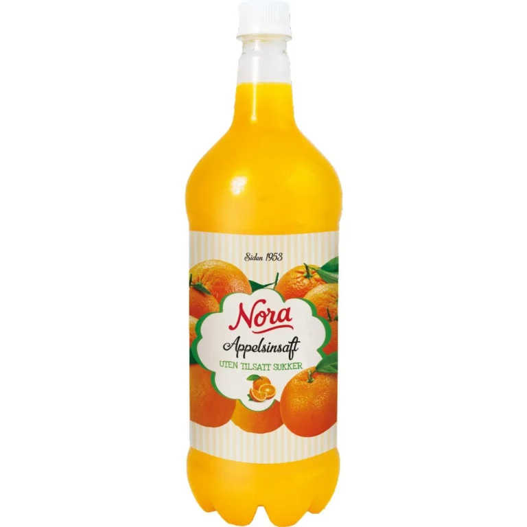 Saft NORA appelsin uten sukker 1,4L