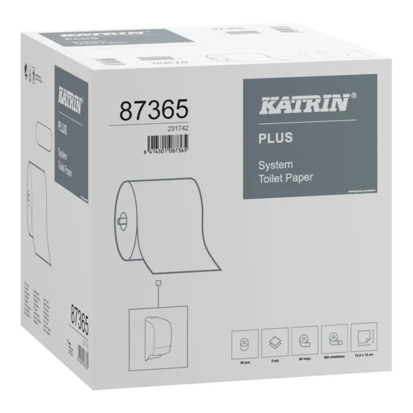 Toalettpapir KATRIN Plus System 85,5m