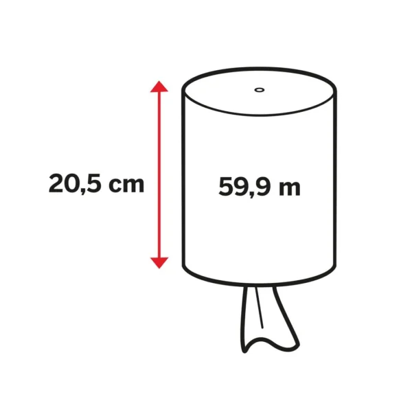 Tørkerull KATRIN Plus S u/hylse 2L 60m