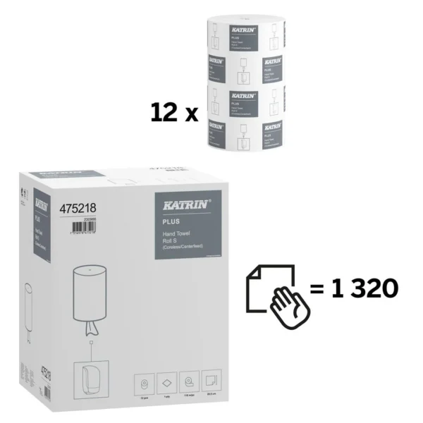 Tørkerull KATRIN Plus S u/hylse 1L 110m