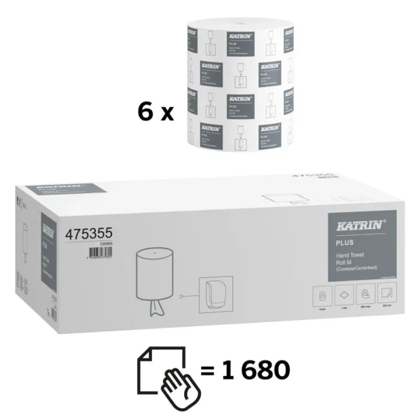 Tørkerull KATRIN Plus M 1L u/hylse 280m