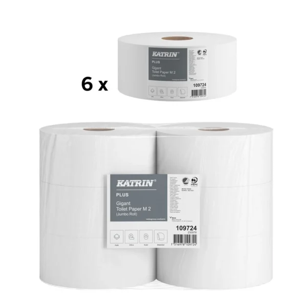 Toalettpapir KATRIN Plus G M 2L 310m (6)