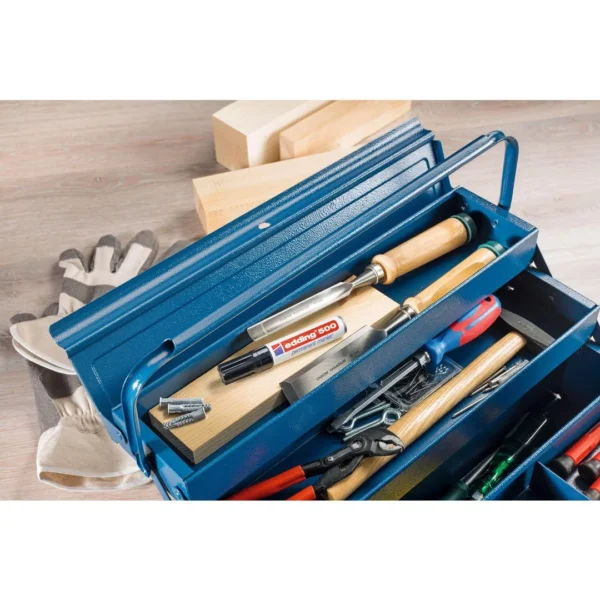 Merkepenn EDDING 500 skrå blå