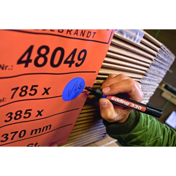 Merkepenn EDDING 330 skrå sort