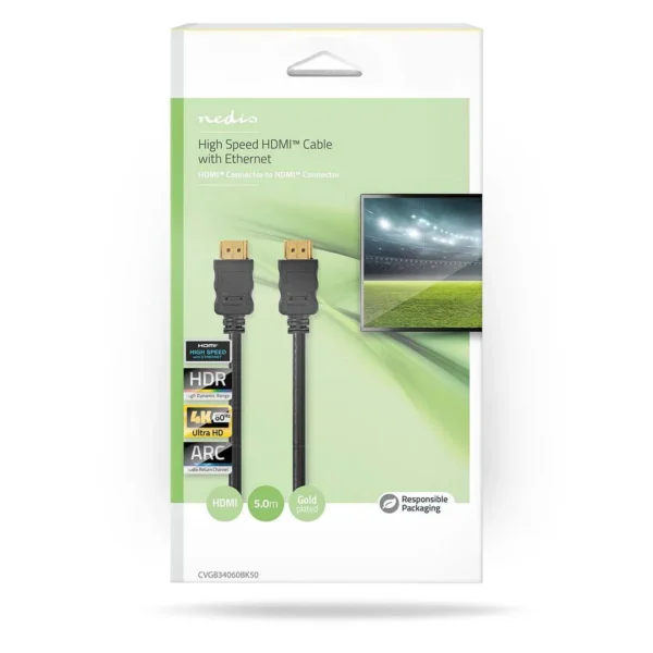 Kabel NEDIS HDMI M/M 4K/60HZ 5m sort