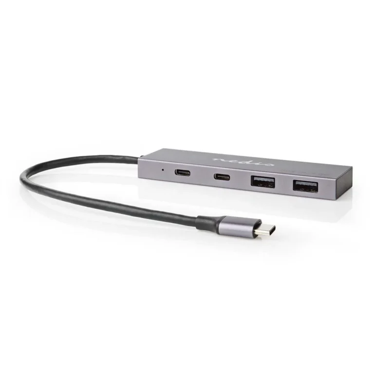 Hub NEDIS 2xUSB-C 2xUSB-A
