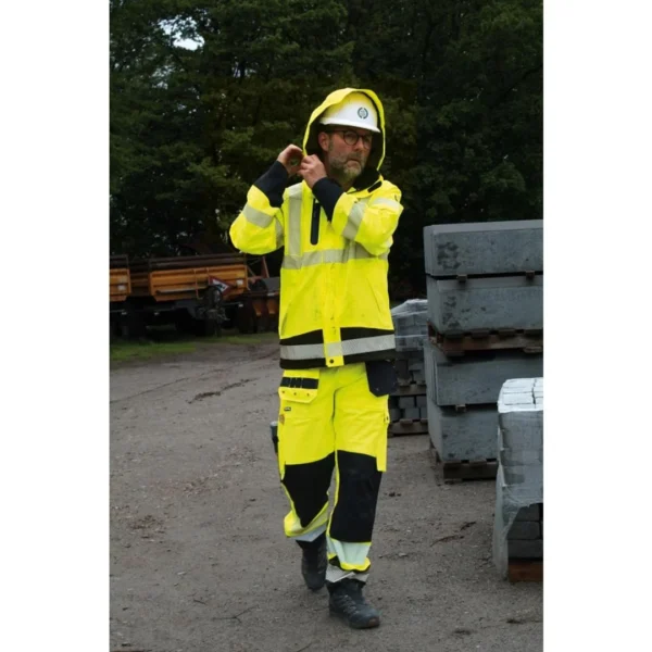 Skalljakke LYNGSØE 4WS-5057 HiVis XS