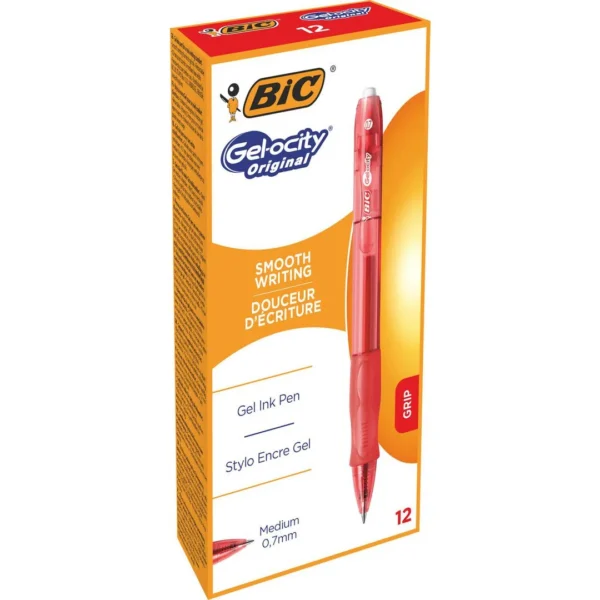 Geleroller BIC Gelocity M rød