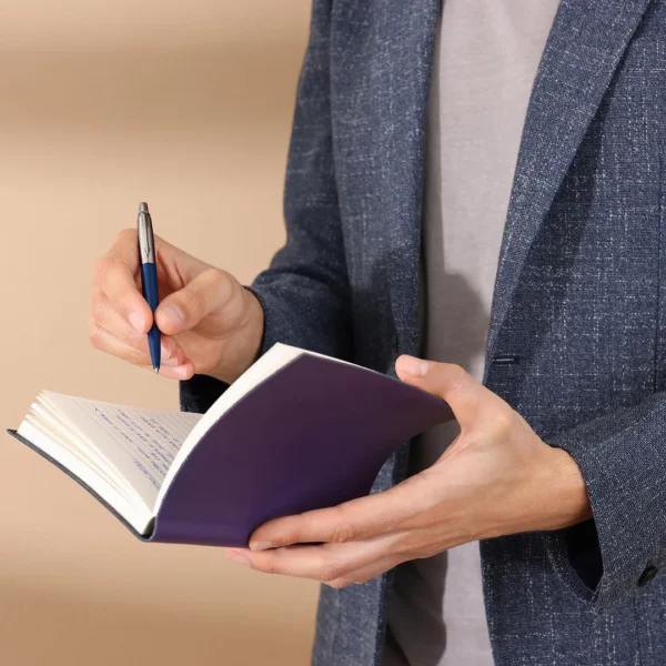 Kulepenn PARKER Jotter r.steel blå blå