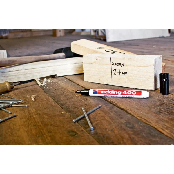 Merkepenn EDDING 400 rund sort