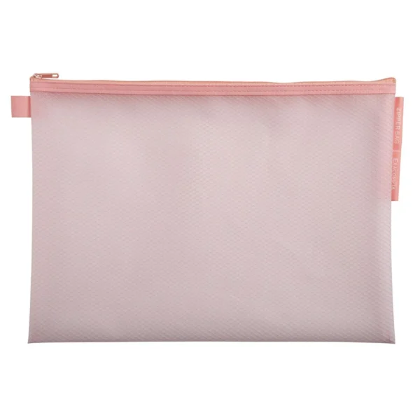 Oppbevaringslomme gl.lås A4 Pastell ass