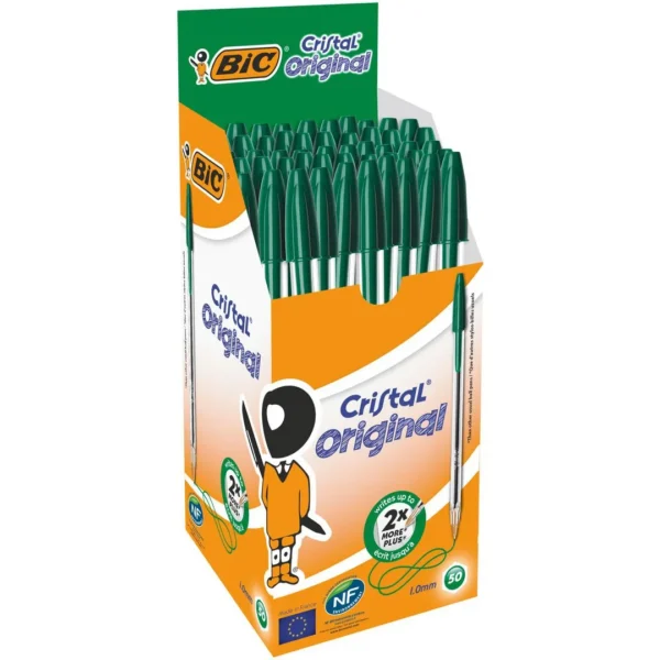 Kulepenn BIC Cristal M grønn