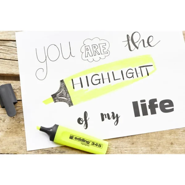 Tekstmarker EDDING 345 gul