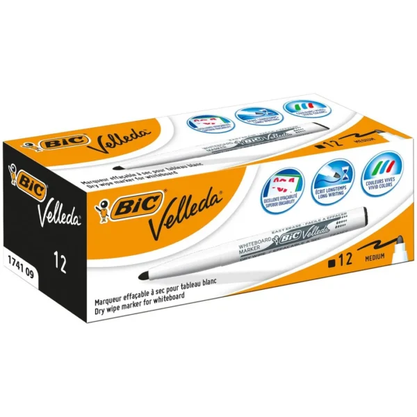 Whiteboardpenn BIC Velleda 1741 rundsort