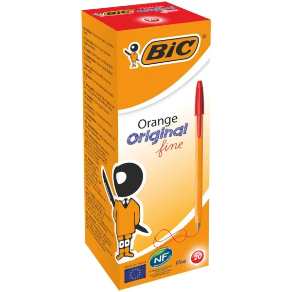 Kulepenn BIC Orange F rød