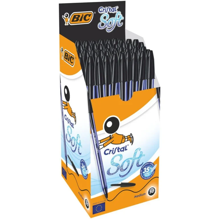 Kulepenn BIC Cristal Soft sort - Bilde 6