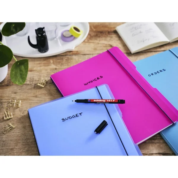 Overheadpenn EDDING 141F perm. blå