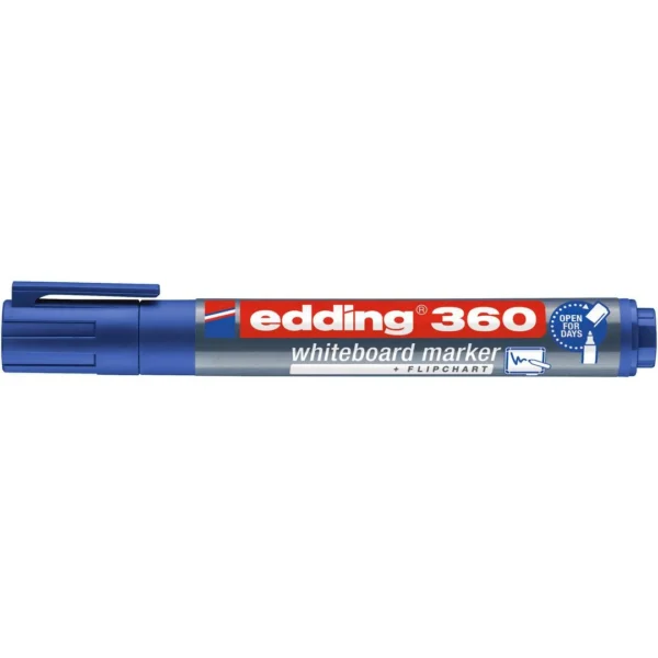 Whiteboardpenn EDDING 360 rund blå
