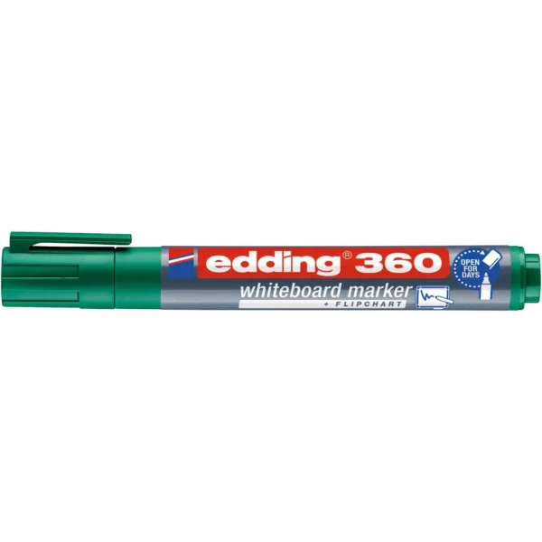 Whiteboardpenn EDDING 360 rund grønn