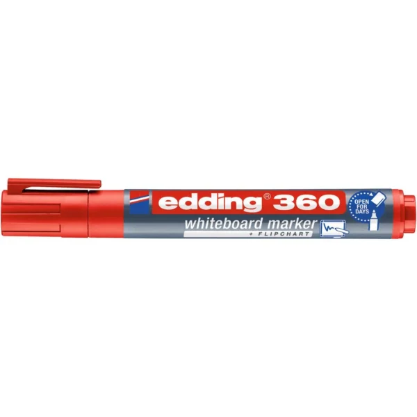 Whiteboardpenn EDDING 360 rund rød