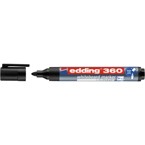Whiteboardpenn EDDING 360 rund sort