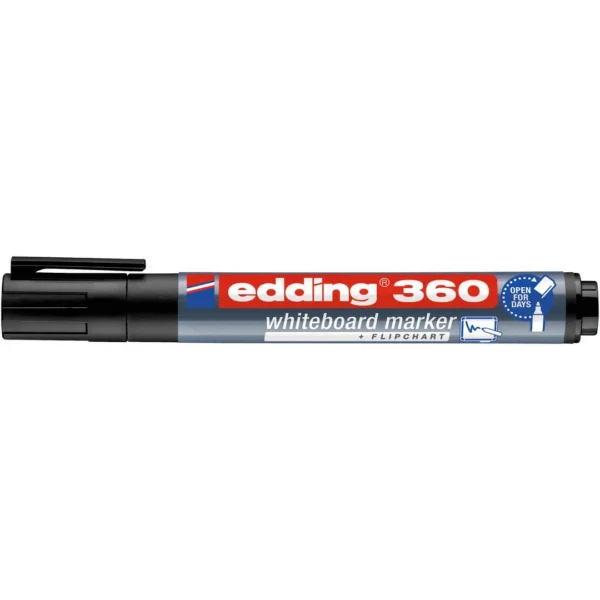Whiteboardpenn EDDING 360 rund sort