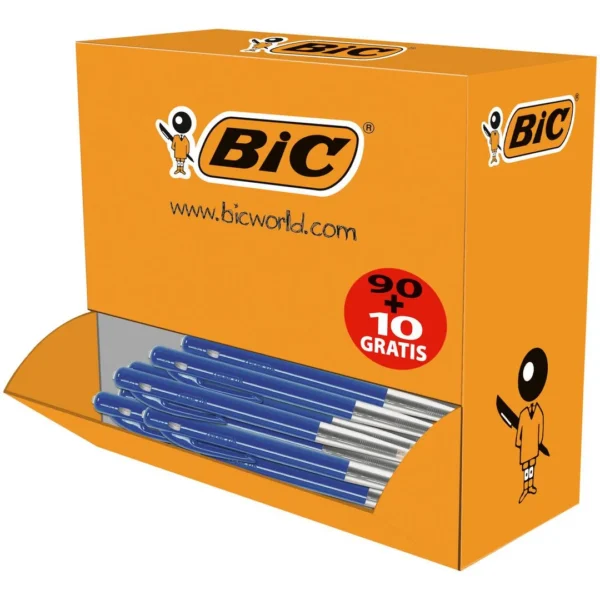 Kulepenn BIC M10 Clic M blå (100)