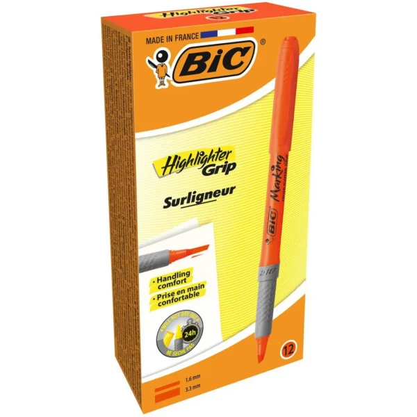 Tekstmarker BIC Highlighter Grip oransje
