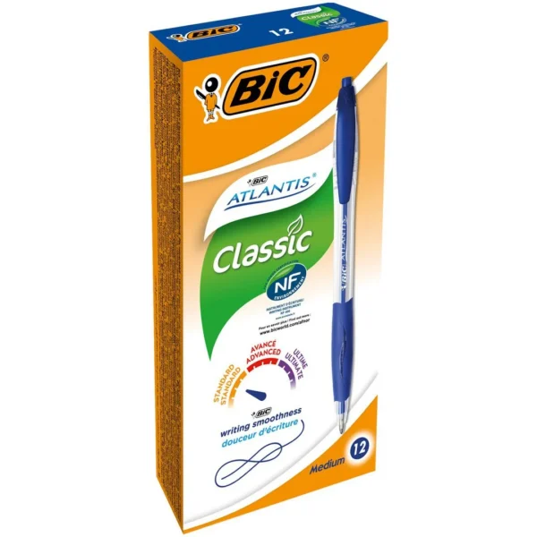 Kulepenn BIC Atlantis Classic M blå