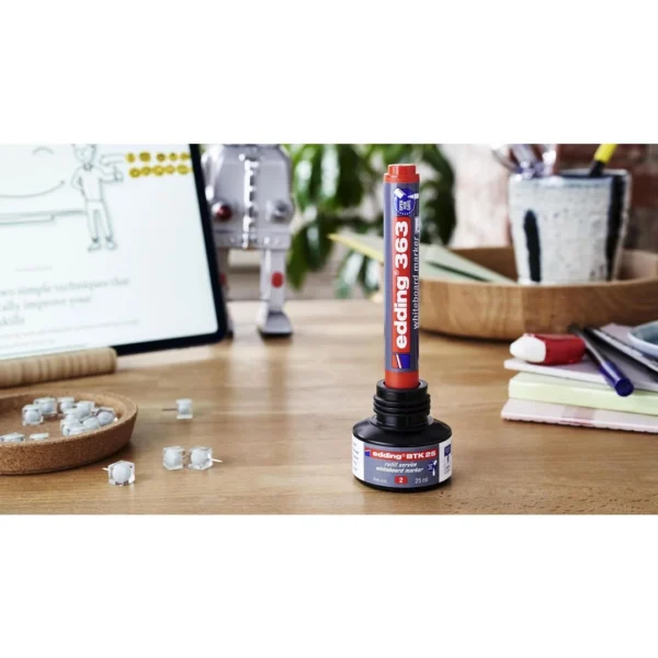 Whiteboardpenn EDDING 363 skrå rød