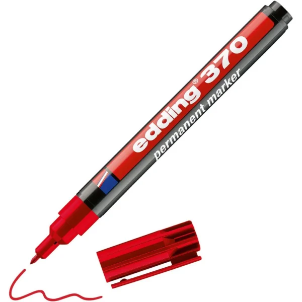 Merkepenn EDDING 370 rund rød