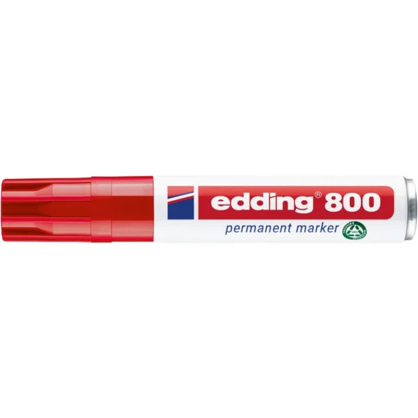 Merkepenn EDDING 800 skrå rød