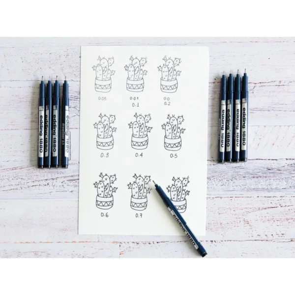 Fineliner EDDING 1880 0,1mm sort