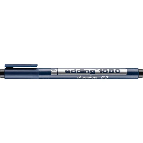 Fineliner EDDING 1880 0,5mm sort