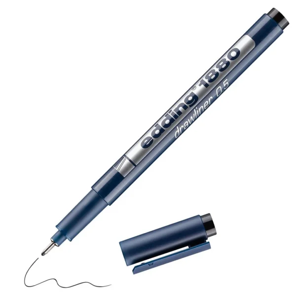 Fineliner EDDING 1880 0,5mm sort