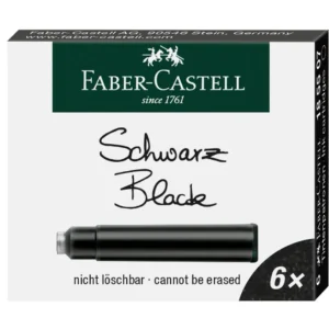 Blekkpatron FABER CASTELL sort (6)