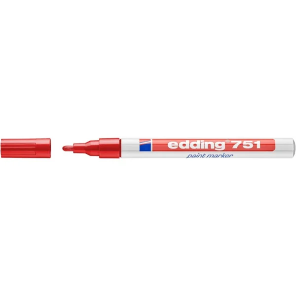 Paintmarker EDDING 751 rød