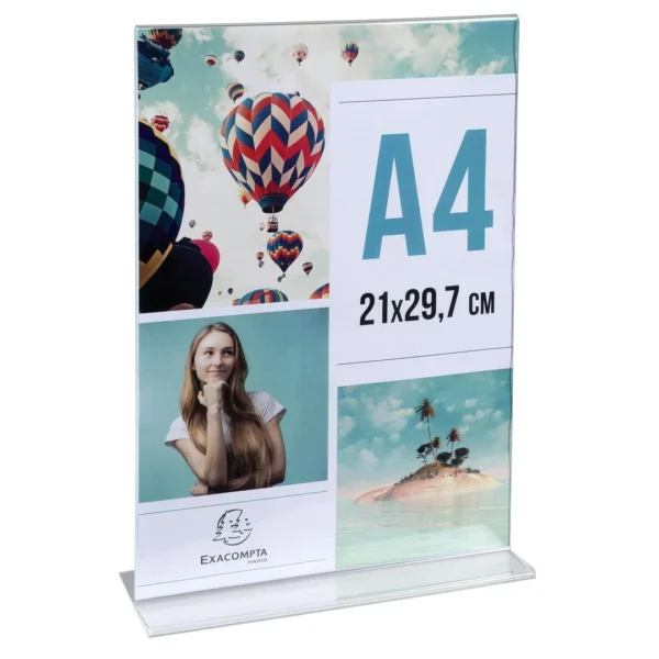 Menyholder EXACOMPTA rett klar A4