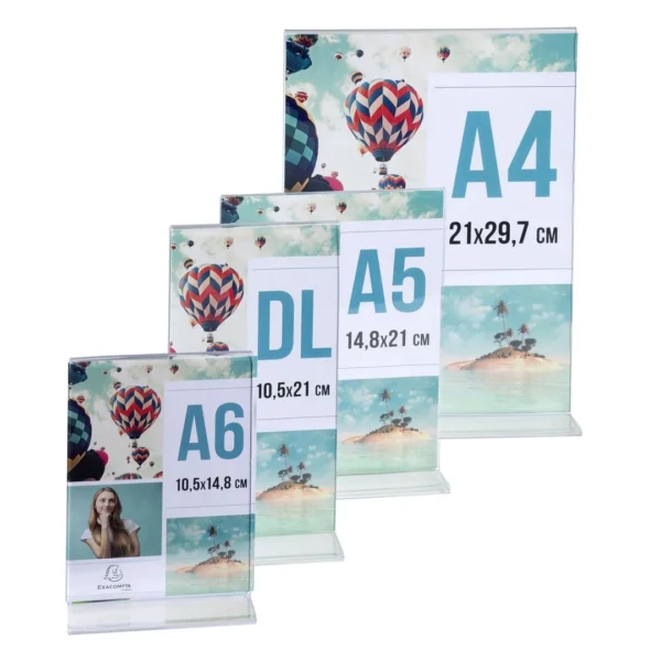 Menyholder EXACOMPTA rett klar A4