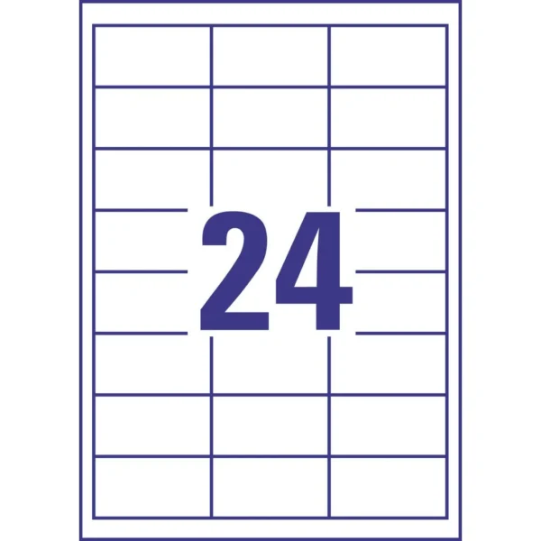 Etikett AVERY Ultragr 64,6x33,8mm (2400)