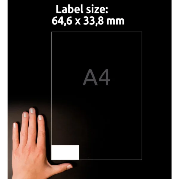 Etikett AVERY Ultragr 64,6x33,8mm (2400)