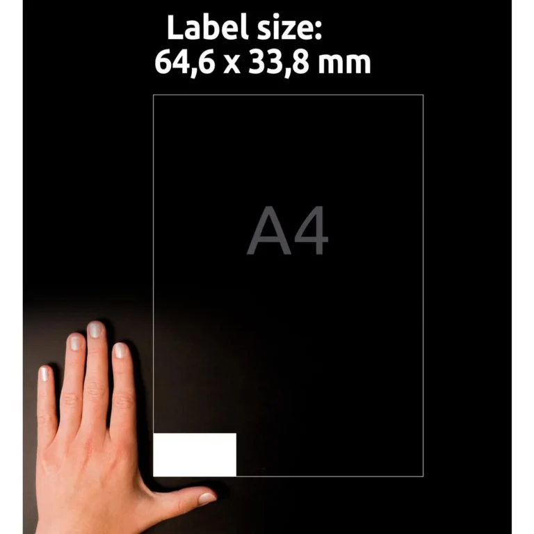 Etikett AVERY Ultragr 64,6x33,8mm (2400) - Bilde 5