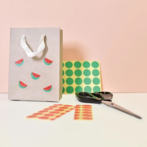 Etikett AVERY manuell ø12mm rød (270)