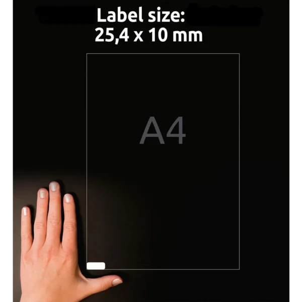 Etikett AVERY Mini 25,4x10mm (4725)