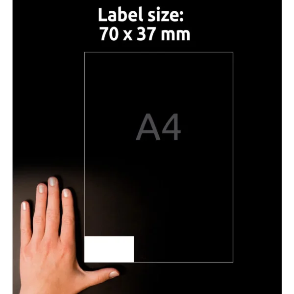 Etikett AVERY Ultragrip 70x37mm (2400)