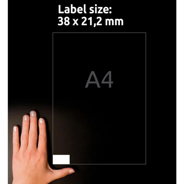 Etikett AVERY Mini 38,1x21,2mm (6500)