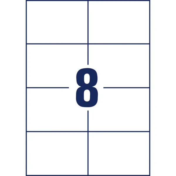 Etikett AVERY Ultragrip 105x74mm (800)