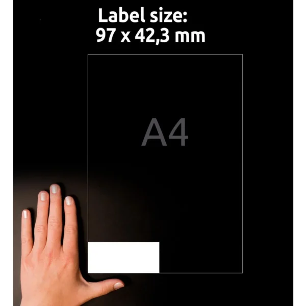 Etikett AVERY Ultragrip 97x42,3 (1200)