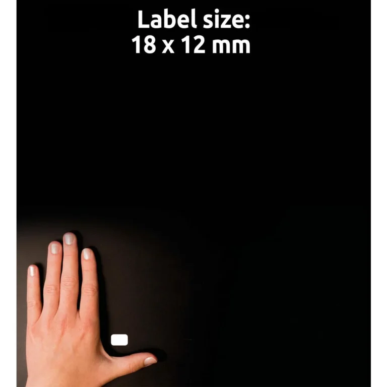 Etikett AVERY manuell 12x18mm hvit(1800) - Bilde 6