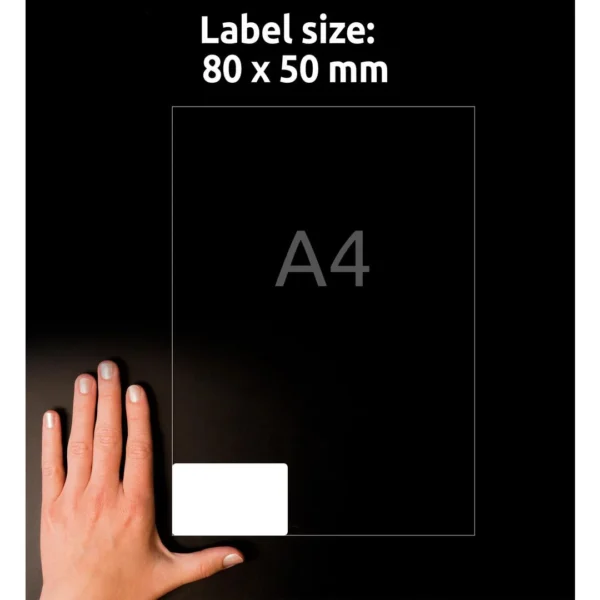 Etikett AVERY navneskilt 80x50mm (200)